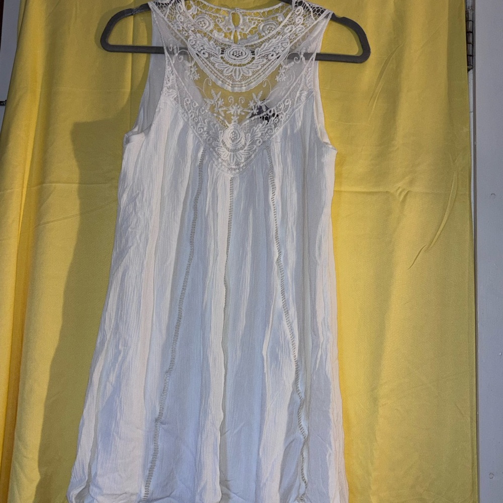 Rue21 White Lace Detail Dress